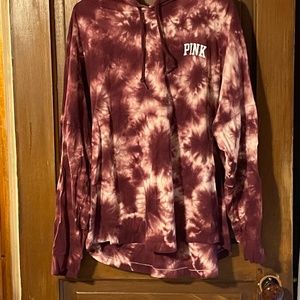 Victoria’s Secret PINK XL hooded long sleeved t shirt